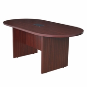 6 FT CONFERENCE TABLE WITH CHARGING PORT- MAHOGANY <FONT COLOR=GREEN>-FREE SHIPPING-</FONT>