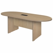 6 FT RACETRACK CONFERENCE TABLE WITH CHARGING PORT- NOBLE OAK <FONT COLOR=GREEN>-FREE SHIPPING-</FONT>