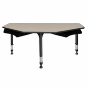 60 IN 2 STUDENT CLASSROOM DESK WITH BOOK STORAGE- MAPLE <FONT COLOR=GREEN>-FREE SHIPPING-</FONT>