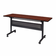 60" X 24" FLIP TOP MOBILE TRAINING TABLE WITH MODESTY- CHERRY. <font color=green>-FREE SHIPPING-</font>