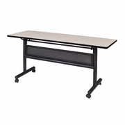 60" X 24" FLIP TOP MOBILE TRAINING TABLE WITH MODESTY- MAPLE. <font color=green>-FREE SHIPPING-</font>