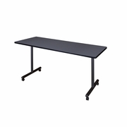 60 X 24 IN. MOBILE T-BASE TRAINING SEMINAR TABLE- GREY <FONT COLOR=GREEN>-FREE SHIPPING-</FONT>