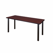 60 X 24 IN. TRAINING SEMINAR TABLE- MAHOGANY TOP, BLACK LEGS <FONT COLOR=GREEN>-FREE SHIPPING-</FONT>