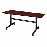 60" X 30" FLIP TOP MOBILE TRAINING TABLE- CHERRY. <font color=green>-FREE SHIPPING-</font>