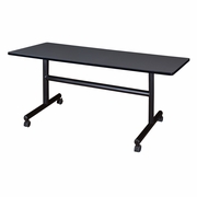60" X 30" FLIP TOP MOBILE TRAINING TABLE- GREY. <font color=green>-FREE SHIPPING-</font>