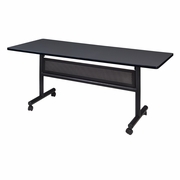 60" X 30" FLIP TOP MOBILE TRAINING TABLE WITH MODESTY- GREY. <font color=green>-FREE SHIPPING-</font>