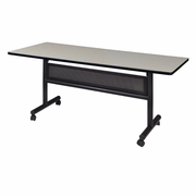 60" X 30" FLIP TOP MOBILE TRAINING TABLE WITH MODESTY- MAPLE. <font color=green>-FREE SHIPPING-</font>