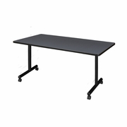60 X 30 IN. MOBILE T-BASE TRAINING SEMINAR TABLE- GREY <FONT COLOR=GREEN>-FREE SHIPPING-</FONT>