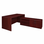 66 IN.HI-LOW L DESK SHELL- MAHOGANY <FONT COLOR=GREEN>-FREE SHIPPING-</FONT> 66 IN.HI-LOW L DESK SHELL- MAHOGANY <FONT COLOR=GREEN>-FREE SHIPPING-</FONT>