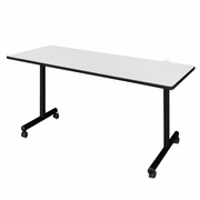 66 X 24 IN. MOBILE T-BASE TRAINING SEMINAR TABLE- WHITE <FONT COLOR=GREEN>-FREE SHIPPING-</FONT>