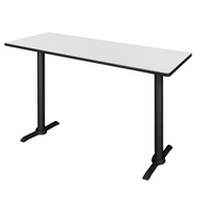 66 X 24 IN. STEEL T-BASE CAFE TRAINING SEMINAR TABLE- WHITE <FONT COLOR=GREEN>-FREE SHIPPING-</FONT>