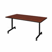 66 X 30 IN. MOBILE T-BASE TRAINING SEMINAR TABLE- CHERRY <FONT COLOR=GREEN>-FREE SHIPPING-</FONT>