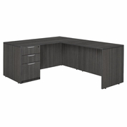 66 X 77 IN. L DESK WITH SINGLE FULL PEDESTAL DRAWER UNIT- ASH GREY <FONT COLOR=GREEN>-FREE SHIPPING-</FONT> 66 X 77 IN. L DESK WITH SINGLE FULL PEDESTAL DRAWER UNIT- ASH GREY <FONT COLOR=GREEN>-FREE SHIPPING-</FONT>