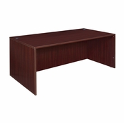 71 IN. DESK SHELL- MAHOGANY <FONT COLOR=GREEN>-FREE SHIPPING-</FONT>