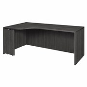 71 IN. LEFT CORNER CREDENZA SHELL- ASH GREY <FONT COLOR=GREEN>-FREE SHIPPING-</FONT>