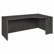 71 IN. RIGHT CORNER CREDENZA SHELL- ASH GREY <FONT COLOR=GREEN>-FREE SHIPPING-</FONT>