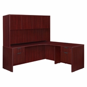 71 X 59 IN. DOUBLE PEDESTAL RIGHT CORNER CREDENZA AND HUTCH- MAHOGANY <FONT COLOR=GREEN>-FREE SHIPPING-</FONT> 71 X 59 IN. DOUBLE PEDESTAL RIGHT CORNER CREDENZA AND HUTCH- MAHOGANY <FONT COLOR=GREEN>-FREE SHIPPING-</FONT>