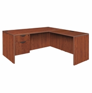 71 X 59 IN. L DESK WITH SINGLE PEDESTAL DRAWER UNIT & 35 IN. RETURN- CHERRY <FONT COLOR=GREEN>-FREE SHIPPING-</FONT> 71 X 59 IN. L DESK WITH SINGLE PEDESTAL DRAWER UNIT & 35 IN. RETURN- CHERRY <FONT COLOR=GREEN>-FREE SHIPPING-</FONT>