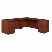 71 X 71 IN. DOUBLE FULL PEDESTAL LEFT CORNER CREDENZA- CHERRY <FONT COLOR=GREEN>-FREE SHIPPING-</FONT> 71 X 71 IN. DOUBLE FULL PEDESTAL LEFT CORNER CREDENZA- CHERRY <FONT COLOR=GREEN>-FREE SHIPPING-</FONT>