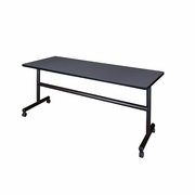 72" X 24" FLIP TOP MOBILE TRAINING TABLE- GREY. <font color=green>-FREE SHIPPING-</font>