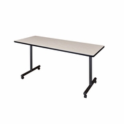 72 X 24 IN. MOBILE T-BASE TRAINING SEMINAR TABLE- MAPLE <FONT COLOR=GREEN>-FREE SHIPPING-</FONT>