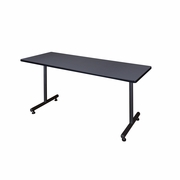 72 X 24 IN. STEEL T-BASE TRAINING SEMINAR TABLE- GREY <FONT COLOR=GREEN>-FREE SHIPPING-</FONT>
