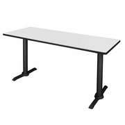 72 X 24 IN. STEEL T-BASE TRAINING SEMINAR TABLE- WHITE <FONT COLOR=GREEN>-FREE SHIPPING-</FONT>
