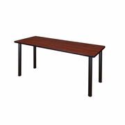 72 X 24 IN. TRAINING SEMINAR TABLE- CHERRY TOP, BLACK LEGS <FONT COLOR=GREEN>-FREE SHIPPING-</FONT>