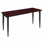 72 X 24 IN. TRAINING SEMINAR TABLE- MAHOGANY TOP, BLACK TAPERED LEGS <FONT COLOR=GREEN>-FREE SHIPPING-</FONT>