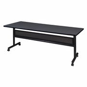 72" X 30" FLIP TOP MOBILE TRAINING TABLE WITH MODESTY- GREY. <font color=green>-FREE SHIPPING-</font>