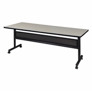 72" X 30" FLIP TOP MOBILE TRAINING TABLE WITH MODESTY- MAPLE. <font color=green>-FREE SHIPPING-</font>