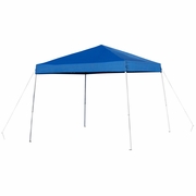 8'X8' BLUE OUTDOOR POP UP EVENT SLANTED LEG CANOPY TENT WITH CARRY BAG: <font color=green>FREE SHIPPING!</font>
