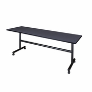 84" X 24" FLIP TOP MOBILE TRAINING TABLE- GREY. <font color=green>-FREE SHIPPING-</font>