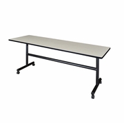 84" X 24" FLIP TOP MOBILE TRAINING TABLE- MAPLE. <font color=green>-FREE SHIPPING-</font>
