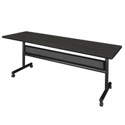 84" X 24" FLIP TOP MOBILE TRAINING TABLE WITH MODESTY- ASH GREY. <font color=green>-FREE SHIPPING-</font>