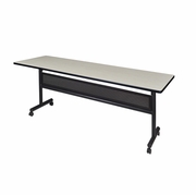 84" X 24" FLIP TOP MOBILE TRAINING TABLE WITH MODESTY- MAPLE. <font color=green>-FREE SHIPPING-</font>
