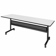 84" X 24" FLIP TOP MOBILE TRAINING TABLE WITH MODESTY- WHITE. <font color=green>-FREE SHIPPING-</font>