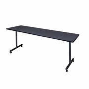 84 X 24 IN. MOBILE T-BASE TRAINING SEMINAR TABLE- GREY <FONT COLOR=GREEN>-FREE SHIPPING-</FONT>