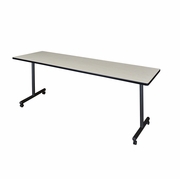 84 X 24 IN. MOBILE T-BASE TRAINING SEMINAR TABLE- MAPLE <FONT COLOR=GREEN>-FREE SHIPPING-</FONT>