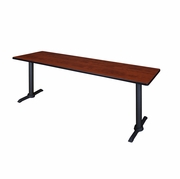 84 X 24 IN. STEEL T-BASE TRAINING SEMINAR TABLE- CHERRY <FONT COLOR=GREEN>-FREE SHIPPING-</FONT>