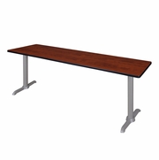 84" X 24" TRAINING TABLE- CHERRY/ GREY BASE <FONT COLOR=GREEN>-FREE SHIPPING-</FONT>