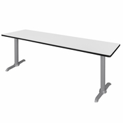 84" X 24" TRAINING TABLE- WHITE/ GREY BASE <FONT COLOR=GREEN>-FREE SHIPPING-</FONT>