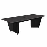 96" CONFERENCE TABLE WITH POWER DATA GROMMET- ASH GREY/ BLACK <FONT COLOR=GREEN>-FREE SHIPPING-</FONT>