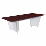 96" CONFERENCE TABLE WITH POWER DATA GROMMET- MAHOGANY/ WHITE <FONT COLOR=GREEN>-FREE SHIPPING-</FONT>