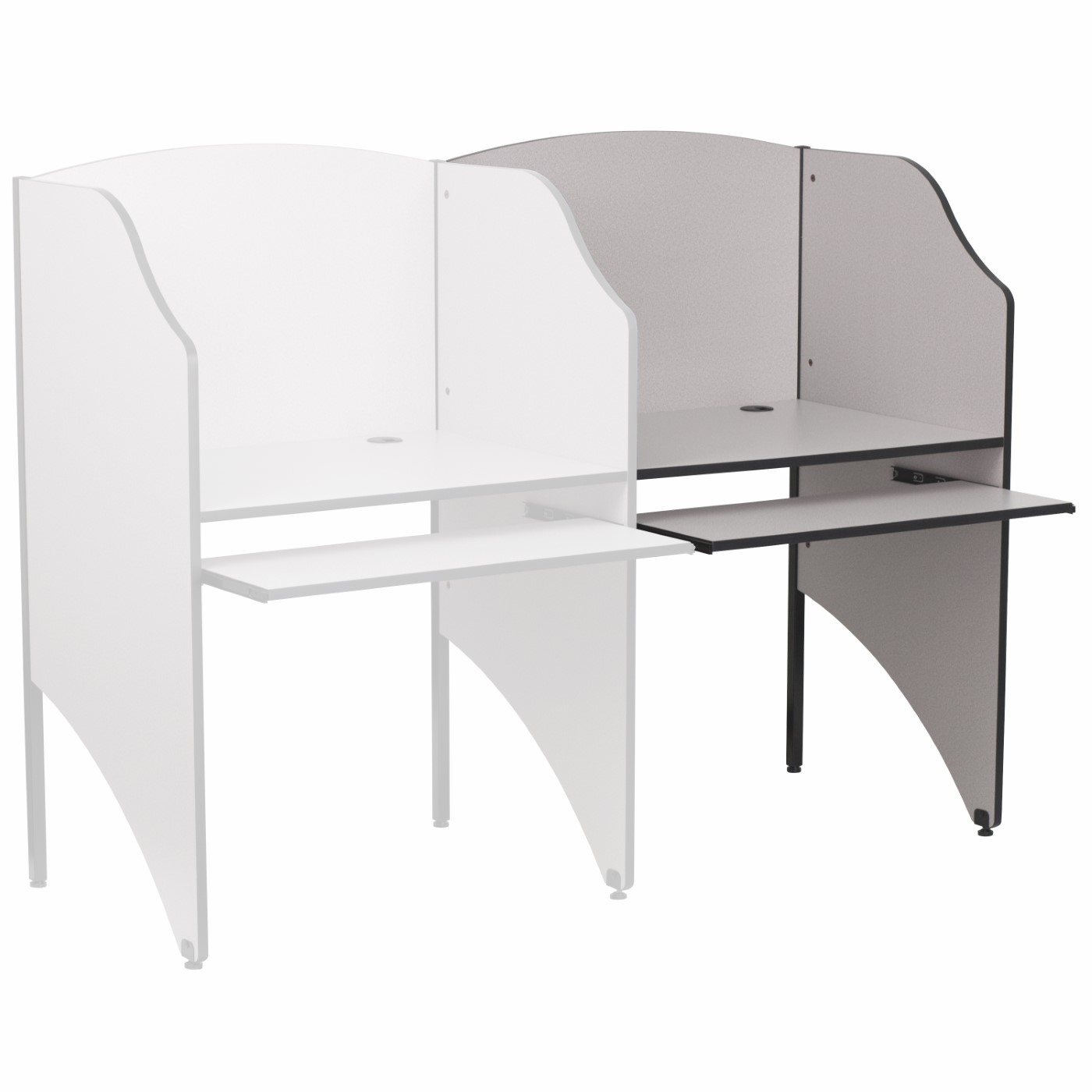 ADD-ON STUDY CARREL IN NEBULA GREY FINISH: <font color=green>FREE SHIPPING!</font> ADD-ON STUDY CARREL IN NEBULA GREY FINISH: <font color=green>FREE SHIPPING!</font>
