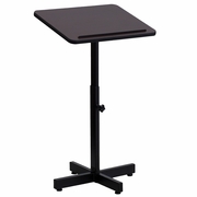 ADJUSTABLE HEIGHT METAL LECTERN IN MAHOGANY: <font color=green>FREE SHIPPING!</font>