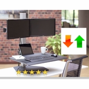 ADJUSTABLE MONITOR STAND. INNOVATIVE WINSTON DESKTOP RISER #WNST-2-FS. HOLDS MOST MONITORS UP TO 30 INCHES: ADJUSTABLE MONITOR STAND. INNOVATIVE WINSTON DESKTOP RISER #WNST-2-FS. HOLDS MOST MONITORS UP TO 30 INCHES: