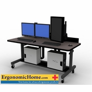 Adjustable PACS Radiology Console.