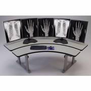 ADJUSTABLE RADIOLOGY DESK. PACS WORKSTATION. DIMENSIONS: 71" X 32". ITEM #PACS-ERO72: BAA COMPLIANT. REV8-26