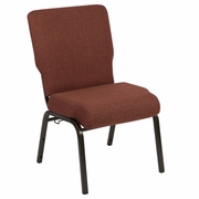 ADVANTAGE 20.5 IN. CINNAMON MOLDED FOAM CHURCH CHAIR: <font color=green>FREE SHIPPING!</font>